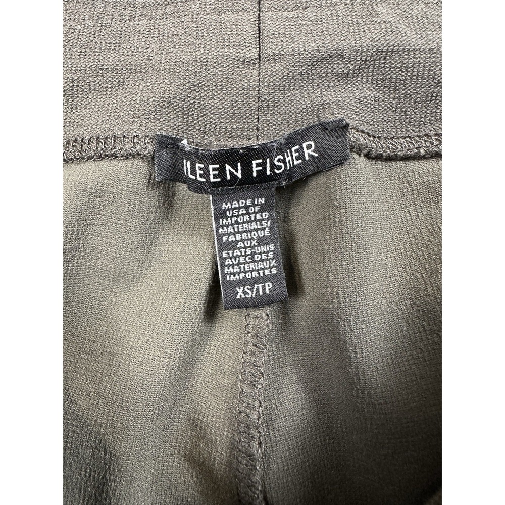 EILEEN FISHER Gray Washable Stretch Viscose Crepe Pant Sz XS Quiet Luxury - Picture 4 of 6